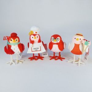 2023 Set of 4 Target Spritz Featherly Friends Valentine's Day Felt Birds Jet Avi